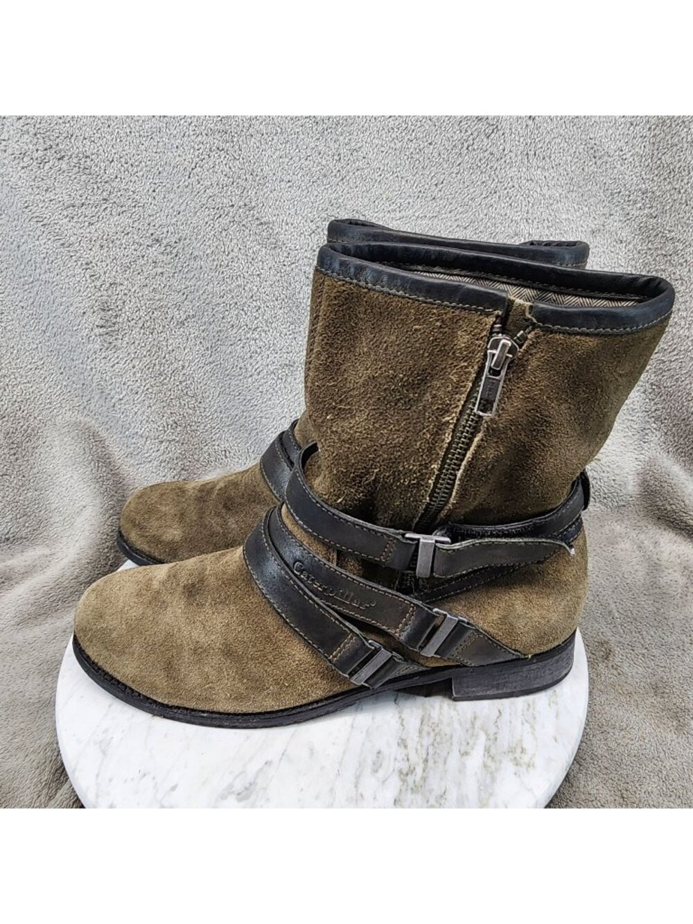 Cat Shoes Womens Size 9 Ottawa Brown Leather Boots *Read*